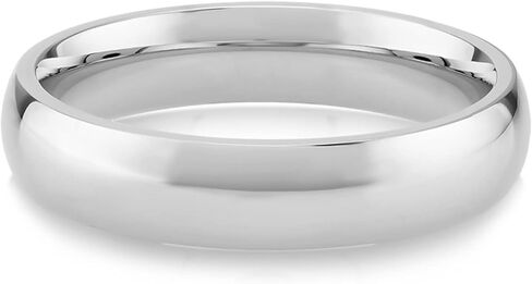 JEWEE DIAMOND 14k 18k Gold 4 MM Wedding Band, Classic 4mm Dome Band Ring, Plain Gold Band Ring, Curve His Her Matching Wedding Bands, Custom Inside Engrave Name Date, Comfort Fit Bands Men Women in Saudi Arabia