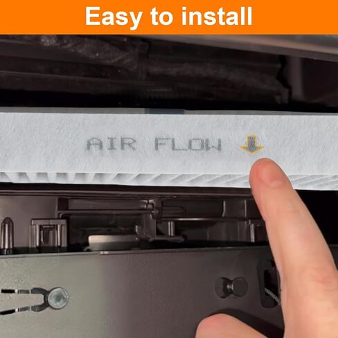 68406048AA Cabin Air Filter & Filter Access Door (w/Activated Carbon) Compatible with Dodge Ram 1500 2500 3500 4500 5500 Chrysler 200 2011-2014 Patriot 2010-2016 in Saudi Arabia