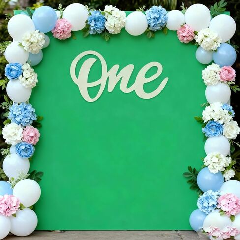 One Wooden Sign Cutout Letter for 1st Happy Birthday Party Decorations One Photo Prop Door Hanging Wall Decor Display Baby Chair Table Photo Booth Props in Kuwait