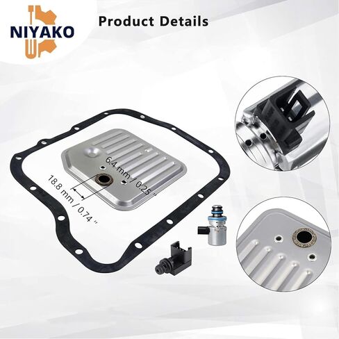 A500 A518 A618 46RE 47RE 48RE Transmission Governor Pressure Solenoid Transducer with Filter Gasket Fit Ram 1500 2500 3500 Grand Cherokee Replacement# 52118652 4617210 in Saudi Arabia