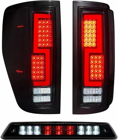 الكل في واحد LED ضوء الفرامل الثالث ضوء البضائع نسخة مطورة ارتفاع جبل وقف الضوء ل 2009-2014 فورد F150، الكروم الإسكان عدسة الدخان. in Saudi Arabia