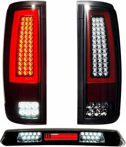 الكل في واحد LED ضوء الفرامل الثالث ضوء البضائع نسخة مطورة ارتفاع جبل وقف الضوء ل 2009-2014 فورد F150، الكروم الإسكان عدسة الدخان. in Saudi Arabia