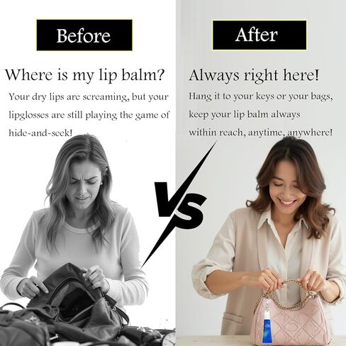 【4 عبوات】 أغطية سلسلة مفاتيح متوافقة مع بلسم الشفاه الجاف eos لإصلاح الشفاه بوزن 0.35 أونصة، حاملات سلسلة مفاتيح محمولة لملمع الشفاه ومرطب الشفاه in Kuwait