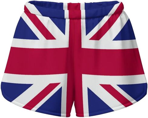 سراويل قصيرة للسيدات خفيفة الوزن من Zakqeik، سراويل قصيرة كاجوال بعلم المكسيك، خصر مطاطي مريح in Kuwait