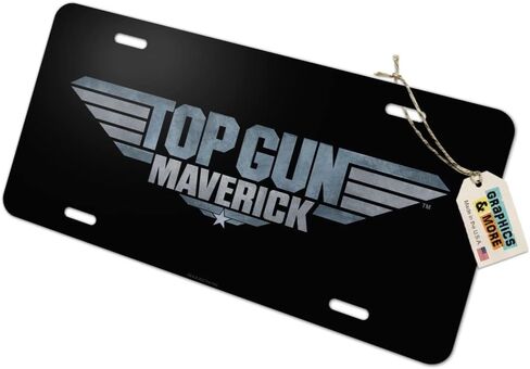 الرسومات والمزيد من Top Gun: لوحة ترخيص علامة الغرور المعدنية الجديدة بشعار Maverick in Saudi Arabia