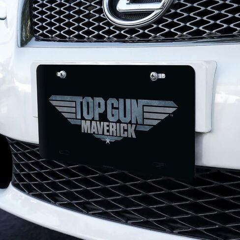 الرسومات والمزيد من Top Gun: لوحة ترخيص علامة الغرور المعدنية الجديدة بشعار Maverick in Saudi Arabia