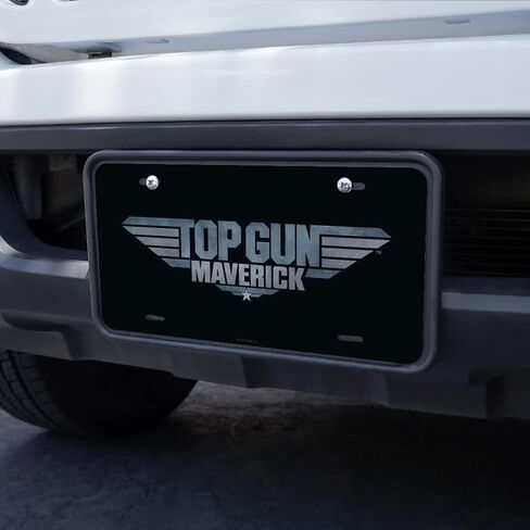 الرسومات والمزيد من Top Gun: لوحة ترخيص علامة الغرور المعدنية الجديدة بشعار Maverick in Saudi Arabia