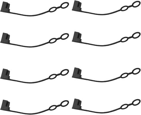 8PCS 2 Pin Car Plug Replacement Cap, SAE Connector Waterproof Dustproof Vehicle Cover, Automotive DC Power Cable Protection Lid Top Cap Accessories, Universal for SUV, Sedan, Truck in Saudi Arabia