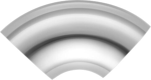 90 Degree Bend 4" OD Exhaust Pipe SS304 Stainless Steel Elbow Tube Car Customized Modified Exhaust System Tubing Stair Handrail 4PCS in Kuwait