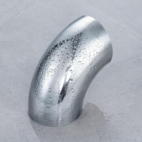 90 Degree Bend 4" OD Exhaust Pipe SS304 Stainless Steel Elbow Tube Car Customized Modified Exhaust System Tubing Stair Handrail 4PCS in Kuwait