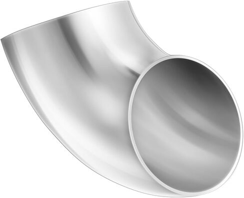 90 Degree Bend 4" OD Exhaust Pipe SS304 Stainless Steel Elbow Tube Car Customized Modified Exhaust System Tubing Stair Handrail 4PCS in Kuwait