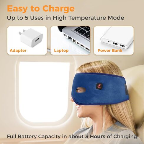 قناع الجيوب الأنفية، قناع العين الساخن اللاسلكي، تخفيف ضغط الجيوب الأنفية، 3 مستويات للحرارة، 2500 مللي أمبير، التهاب الجيوب الأنفية، تخفيف الصداع النصفي، 15 دقيقة إيقاف تلقائي، هدايا للنساء والرجال (رمادي) in Kuwait