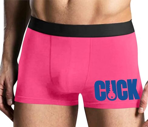 كلسون مطيع Cuck - مغلق الديك - الديوث - تصميم مفتاح - Sissy Hotwife الوردي رجل الملاكم موجز تصميم متعة الكبار in Kuwait