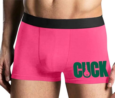 كلسون مطيع Cuck - مغلق الديك - الديوث - تصميم مفتاح - Sissy Hotwife الوردي رجل الملاكم موجز تصميم متعة الكبار in Kuwait