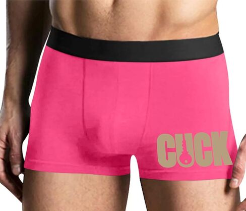 كلسون مطيع Cuck - مغلق الديك - الديوث - تصميم مفتاح - Sissy Hotwife الوردي رجل الملاكم موجز تصميم متعة الكبار in Kuwait