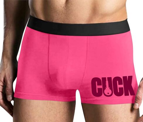 كلسون مطيع Cuck - مغلق الديك - الديوث - تصميم مفتاح - Sissy Hotwife الوردي رجل الملاكم موجز تصميم متعة الكبار in Kuwait
