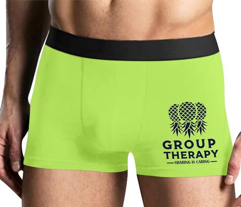 Knaughty Knickers مجموعة العلاج تقاسم رعاية مقلاع الأناناس الثلاثي النيون الأصفر رجل الملاكم موجز الكبار متعة التصميم in Saudi Arabia