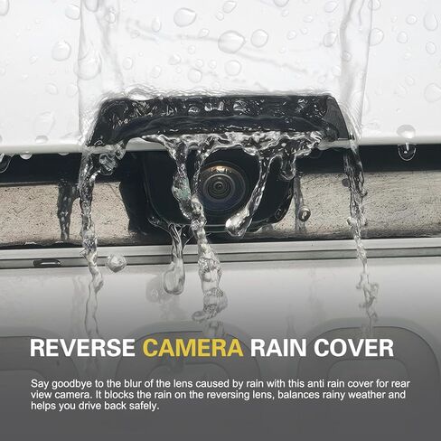 Car Rear View Camera Cover, Anti-rain Backup Camera Cover, 360 Degree Cars Rain Guard Rear View Cameras Sticker Strip, Universal for Car SUV Truck (Carbon Fiber) in Saudi Arabia