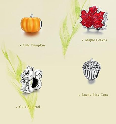 Bracelet Charm Bead Maple Leaf DIY Charm 925 Sterling Silver Fits Pandora Bracelet Necklace in Saudi Arabia