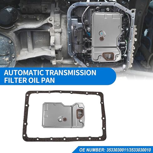 ACROPIX Automatic Transmission Filter Kit CVT Oil Cooler Filter Oil Pan Gasket Kit Fit for Toyota 4Runner 1990-2000 No.3533030011/3533030010 - Pack of 2 in Saudi Arabia