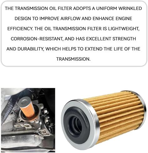 Transmission Filter Kit Transmission Oil Fluid Filter for Nissan CVT, Automotive Gearbox Oil Filtrator Gasoline Filtering Device with Gasket Replace 0440455 31726-3JX0A for Sentra Infinite in Kuwait