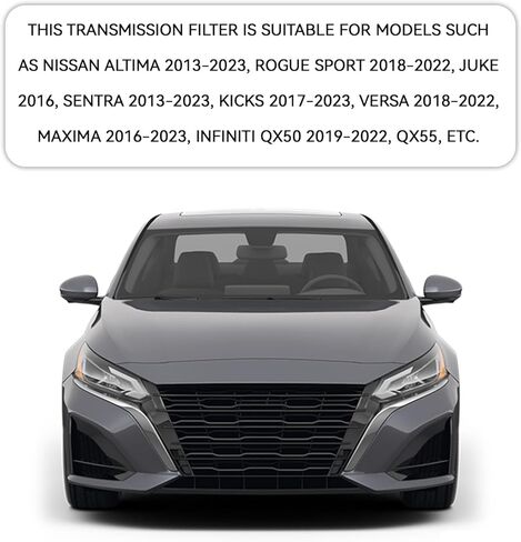 Transmission Filter Kit Transmission Oil Fluid Filter for Nissan CVT, Automotive Gearbox Oil Filtrator Gasoline Filtering Device with Gasket Replace 0440455 31726-3JX0A for Sentra Infinite in Kuwait