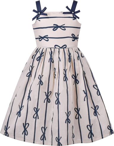 Sunny Fashion Girls Dress Yellow Flower Tank Sundress Party Size 4-8 in Saudi Arabia
