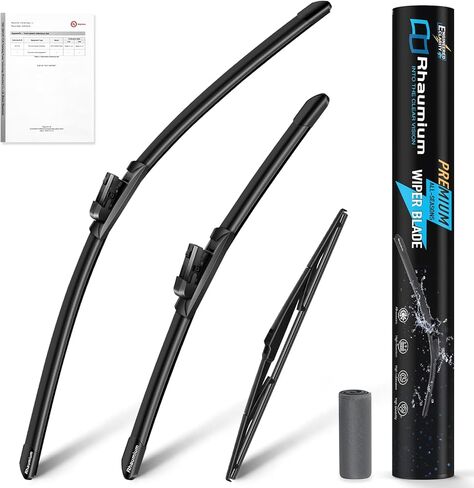 Pack of 3 Wiper Blades 24"+18"+14"; Lab Tested 500K Endurance & High/Low Temp; Optimized Pressure; Specific for Mazda CX-5 (2017-2025), Mazda CX-9 (2016-2023) in Saudi Arabia