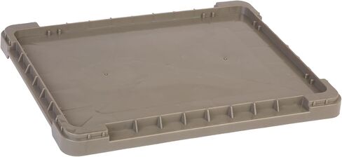 Hudson Exchange 12 x 15 (1 Pack) Lid For Straight Wall Handled Storage Container Tote, Gray/Brown in Saudi Arabia
