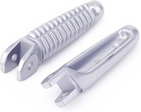 Aluminum Front Foot Pegs Compatible with Ducati 848 1098 1198 (2008-2013) - Silver Anti-Slip Motorcycle Footrests Replacement Pedals for Sport Bike Rider Stability​ in Saudi Arabia