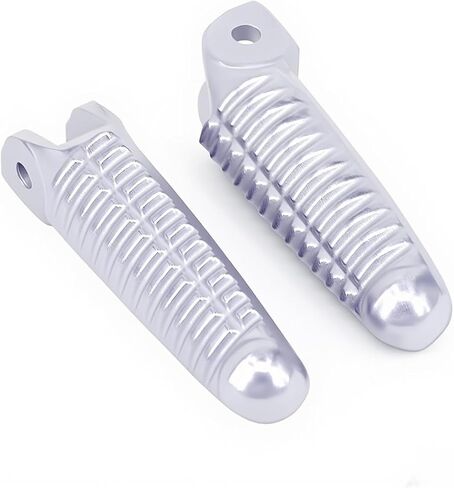 Aluminum Front Foot Pegs Compatible with Ducati 848 1098 1198 (2008-2013) - Silver Anti-Slip Motorcycle Footrests Replacement Pedals for Sport Bike Rider Stability​ in Saudi Arabia