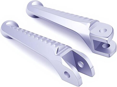Aluminum Front Foot Pegs Compatible with Ducati 848 1098 1198 (2008-2013) - Silver Anti-Slip Motorcycle Footrests Replacement Pedals for Sport Bike Rider Stability​ in Saudi Arabia