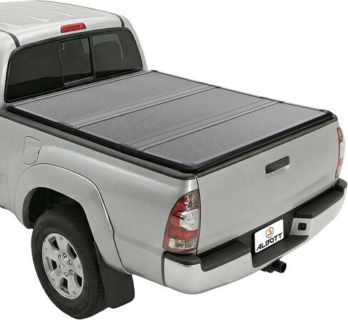 Albott 5 FT FRP Hard Tri-fold Truck Bed Tonneau Cover for 2016-2026 Toyota Tacoma Bed Cover for Trucks (Only Fits Models with Factory Deck Rail System) in Saudi Arabia