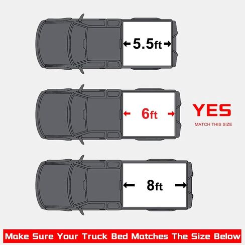 CCIYU Soft Roll-Up Truck Bed Tonneau Cover Fits for Ford Ranger 1983-2013 for Mazda B2300 1994-2010 for Mazda B2500 1998-2001 for Mazda B3000 1994-2008 for Mazda B4000 1994-2010 6 ft Bed in Saudi Arabia