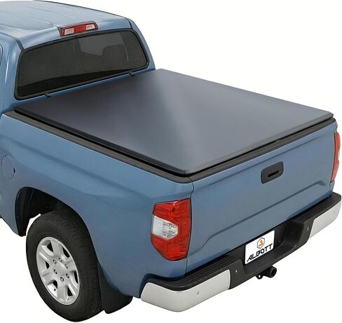 Albott 6.5 FT غطاء سرير شاحنة ناعم ثلاثي الطي لسيارة Toyota Tundra 2007-2026، يناسب سرير Fleetside مع أو بدون نظام السكك الحديدية على سطح السفينة in Kuwait