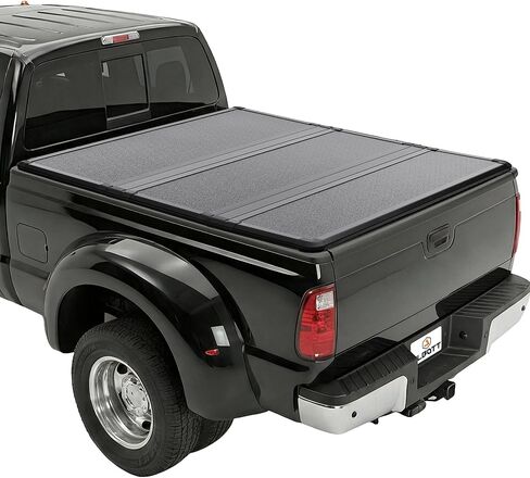 Albott 8 FT غطاء سرير شاحنة ناعم قابل للطي لـ 2015-2026 Ford F-150، غطاء Tonneau لـ F150، يناسب سرير Styleside/Fleetside، أسود in Kuwait
