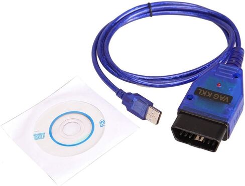 كابل تشخيص Outzone VAG409.1 USB Obd2 وماسح ضوئي لشركة فولكس فاجن وأودي وسكودا والمقعد | VCDS متوافق مع شريحة CH340 المستقرة | ترميز وحدة التحكم الإلكترونية، وقارئ رمز الخطأ للمركبات غير التابعة لحافلات ما قبل عام 2008 in Kuwait