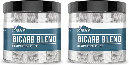Earthborn Elements Bicarb Blend 200 Capsules, Pure & Undiluted, No Additives in Saudi Arabia