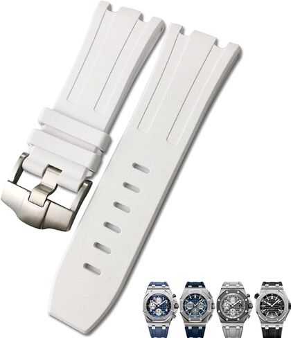 SCHIK لينة FKM فلورو المطاط حزام الساعات 28 مللي متر ل AP حزام أوديمارس بيجيه رويال أوك أوفشور الغوص مقاوم للماء ساعة رياضية الفرقة in Kuwait