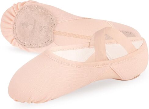 شباشب باليه للبنات، أحذية باليه مرنة للغاية للفتيات، نعل منفصل، أحذية رقص للأطفال الصغار/الأطفال/النساء in Kuwait
