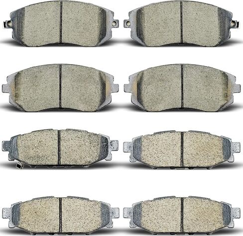 Front Rear Ceramic Brake Pads Compatible with 2009-2013 Subaru Forester,2008-2011 Subaru Impreza,2005-2013 Subaru Legacy,2005-2013 Subaru Outback in Kuwait