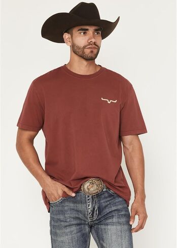 Kimes Ranch Men's Dark Red Waspy Tee Shirt in Saudi Arabia