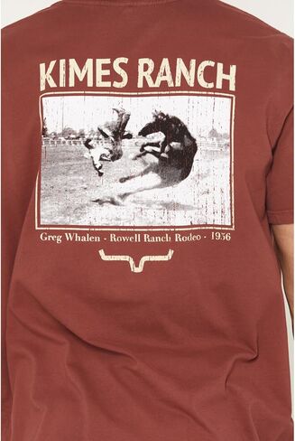 Kimes Ranch Men's Dark Red Waspy Tee Shirt in Saudi Arabia