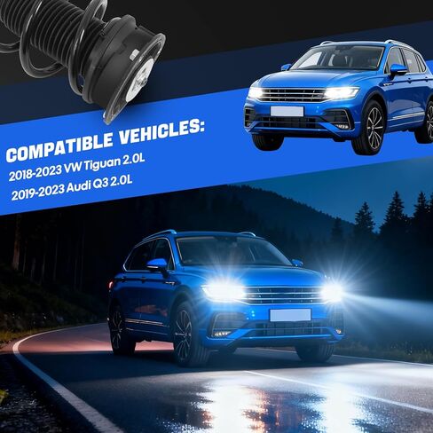 5QF413031CN ممتص الصدمات الأمامي متوافق مع 2018-2023 VW Tiguan متوافق مع 2019-2023 Audi Q3 2.0L استبدال 5QF413031AS 3Q0413031BN in Kuwait