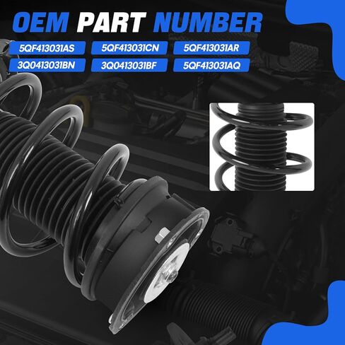 5QF413031CN ممتص الصدمات الأمامي متوافق مع 2018-2023 VW Tiguan متوافق مع 2019-2023 Audi Q3 2.0L استبدال 5QF413031AS 3Q0413031BN in Kuwait
