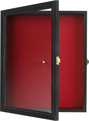 Drum Stick Display Case Shadow Box Wall Cabinet, with Door. CD22 (Black) in Kuwait