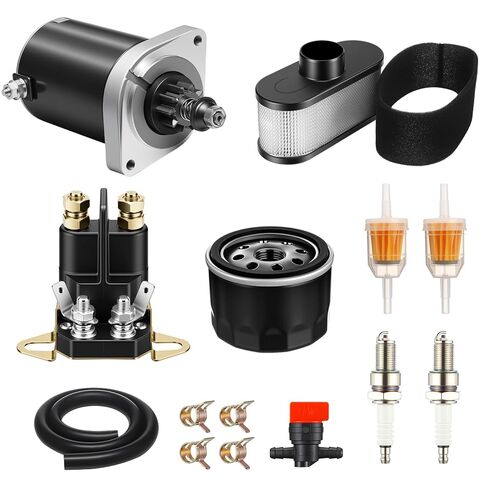 3 Pack Complete Starters Kit Compatible with 21163-0711 Starter Motor, 27010-7007 Starter Solenoid Relay, Fr691v Tune up Kit, 11013-7047 Air Filter and Mower Lawn Engine in Saudi Arabia