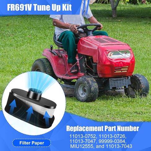 3 Pack Complete Starters Kit Compatible with 21163-0711 Starter Motor, 27010-7007 Starter Solenoid Relay, Fr691v Tune up Kit, 11013-7047 Air Filter and Mower Lawn Engine in Saudi Arabia