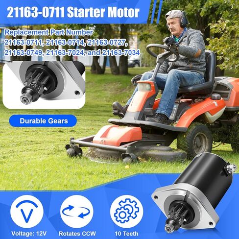 3 Pack Complete Starters Kit Compatible with 21163-0711 Starter Motor, 27010-7007 Starter Solenoid Relay, Fr691v Tune up Kit, 11013-7047 Air Filter and Mower Lawn Engine in Saudi Arabia