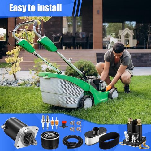 3 Pack Complete Starters Kit Compatible with 21163-0711 Starter Motor, 27010-7007 Starter Solenoid Relay, Fr691v Tune up Kit, 11013-7047 Air Filter and Mower Lawn Engine in Saudi Arabia